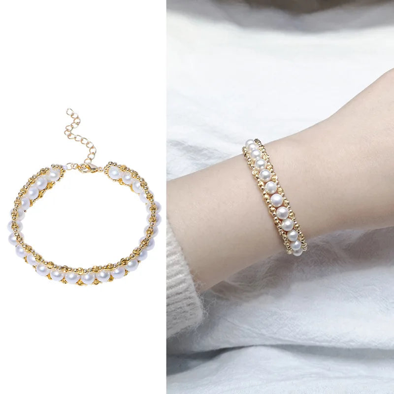 6mm Freshwater Pearl Bracelet 14KGP