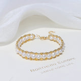 6mm Freshwater Pearl Bracelet 14KGP
