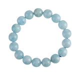 Aquamarine Beads Bracelet 6mm 8mm 10mm 12mm Round