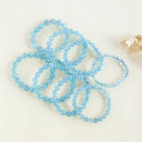 6mm-12mm Aquamarine Beads Bracelet