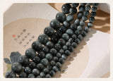 Natural 6mm-12mm Round Eagle Eye Beads for Jewelry Making