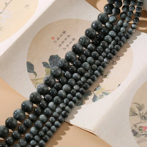 Natural 6mm-12mm Round Eagle Eye Beads for Jewelry Making