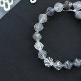 Cloudy Quartz Faceted Beads 6mm 8mm 10mm for Jewelry Making