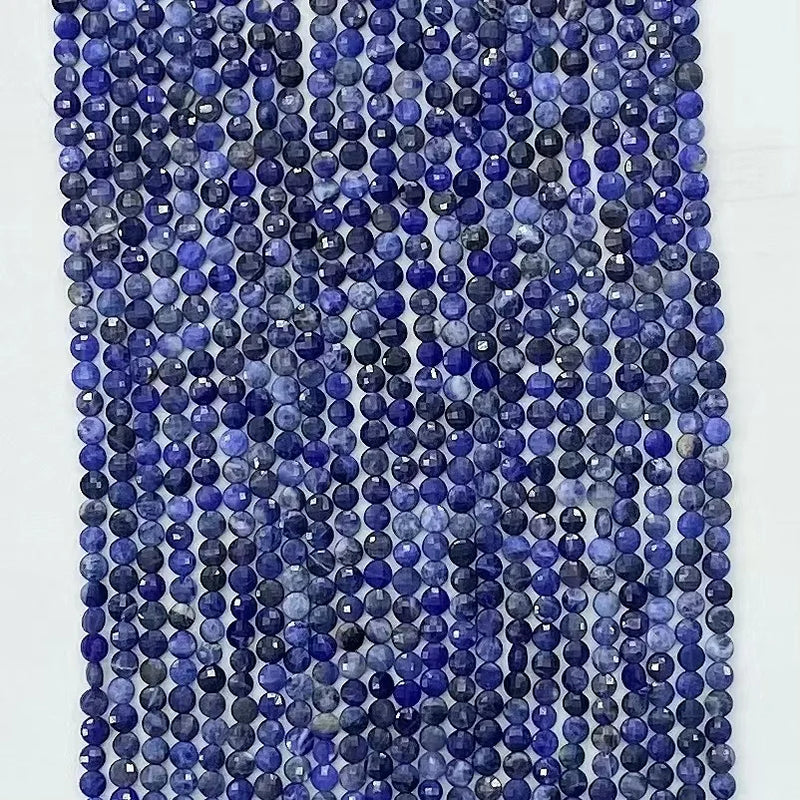 6mm Sodalite Faceted Beads for Jewelry Making