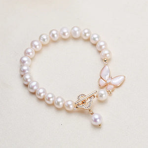 7mm Freshwater Pearl Choker Necklace with 18KGP Clasp