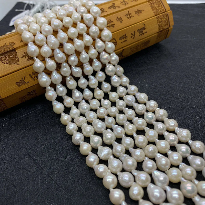 8-9mm Baroque Keshi Freshwater Pearl Beads for Jewelry Making