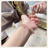 Strawberry Quartz Nugget Beads Bracelet 8X10mm