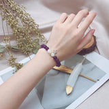8mm Amethyst Moonstone Bracelet 14KGP