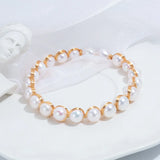 8mm Freshwater Pearl 14KGP Bracelet