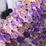 Natural Ametrine 10x14mm Rectangle Baroque Beads for Jewelry Making