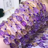 Natural Ametrine 10x14mm Rectangle Baroque Beads for Jewelry Making