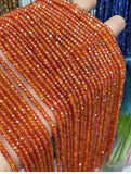 Natural Zircon 2x3mm Faceted Rondelle Beads for Jewelry Making