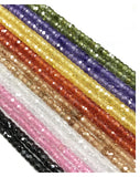 Natural Zircon 2x3mm Faceted Rondelle Beads for Jewelry Making