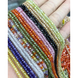 Natural Zircon 2x3mm Faceted Rondelle Beads for Jewelry Making