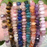 Natural Gemstone Pink Quartz Tiger Eye Lapiz Aquamarine Baroque Beads