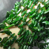 Natural Charoite Green Kunzite 10-20mm Baroque Toothpick Beads