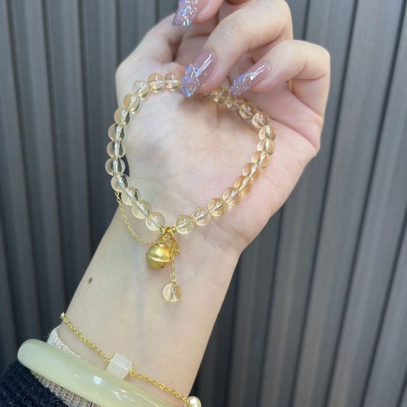 Natural Citrine S925 Bracelet