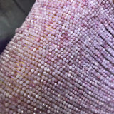 Natural Kunzite Round Faceted Beads 2mm 3mm 4mm for Jewelry Making