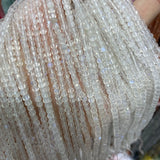Natural Moonstone 3-3.5mm Cube Beads 39-40cm for Jewelry Making