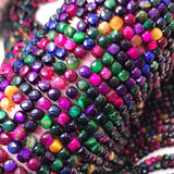 Multicolor Tiger Eye Square Faceted Beads 5-5.5mm 6.5-7mm
