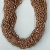 Natural Purple Jade Sun Stone 3mm Rondelle Faceted Beads
