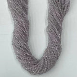 Natural Purple Jade Sun Stone 3mm Rondelle Faceted Beads