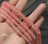 Watermelon Quartz Rondelle Beads 4*2/6*4/8*5mm for Jewelry Making