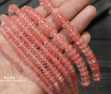 Watermelon Quartz Rondelle Beads 4*2/6*4/8*5mm for Jewelry Making