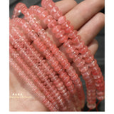 Watermelon Quartz Rondelle Beads 4*2/6*4/8*5mm for Jewelry Making