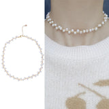 Baroque Freshwater Pearl 14KGP Necklace Bracelet Set