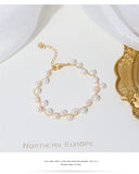 Baroque Freshwater Pearl 14KGP Necklace Bracelet Set