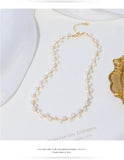 Baroque Freshwater Pearl 14KGP Necklace Bracelet Set