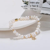 5-6mm Baroque Freshwater Pearl Bracelet 14KGP