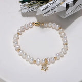 5-6mm Baroque Freshwater Pearl Bracelet 14KGP