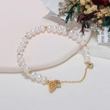Baroque Freshwater Pearl Bracelet 14KGP 5-6mm