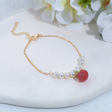 5-6mm Freshwater Pearl 14KGP Necklace & Bracelet Set