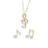 5-7mm Round Freshwater Pearl Necklace and Stud Earrings Set