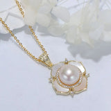 Freshwater Pearl Necklace with Ring and Earrings Set