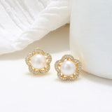 Freshwater Pearl Pendant Set: Necklace, Earrings, Ring - 14KGP & S925