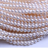 6-7mm Round Freshwater Pearl Beads for Jewelry Making