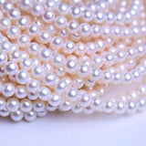 6-7mm Round Freshwater Pearl Beads for Jewelry Making