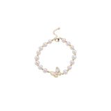 6-7mm Freshwater Pearl Butterfly Bracelet