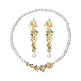 Baroque Freshwater Pearl Necklace and Earrings Set