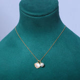 6-7mm Freshwater Pearl Necklace Set, 14KGP Ring, S925 Stud Earrings