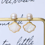 6-7mm Freshwater Pearl Necklace Set, 14KGP Ring, S925 Stud Earrings
