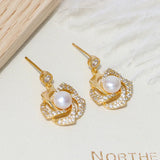 6-7mm Freshwater Pearl Pendant Necklace & S925 Stud Earrings Set