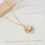 6-7mm Freshwater Pearl Pendant Necklace & S925 Stud Earrings Set