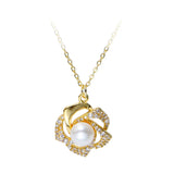 6-7mm Freshwater Pearl Pendant Necklace & S925 Stud Earrings Set