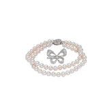 6-7mm Pearl Butterfly Bracelet