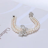 6-7mm Pearl Butterfly Bracelet